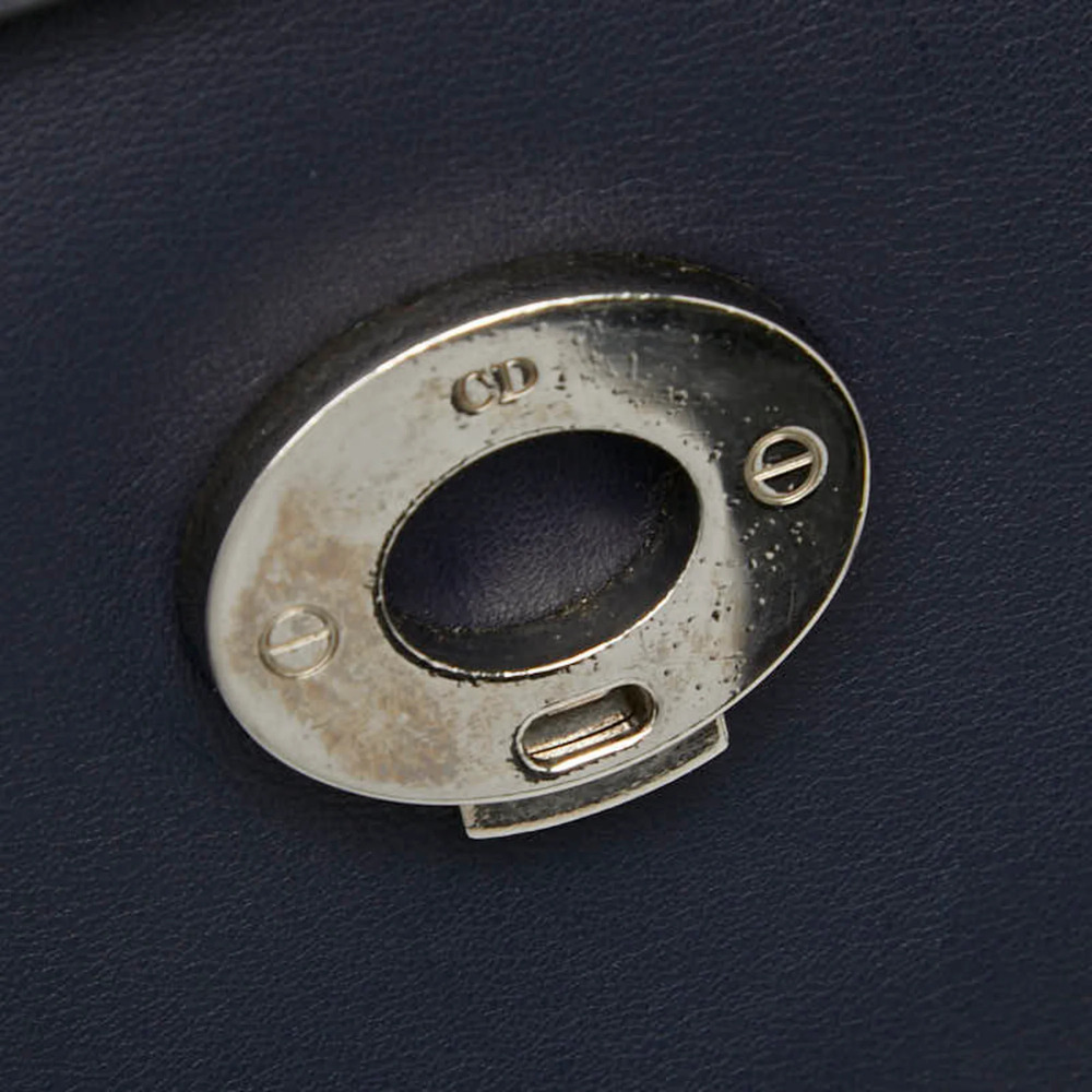 CHRISTIAN DIOR Blue Leather Shoulder Bag - Picture 8 of 14